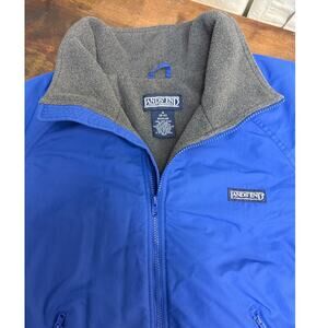 Lands' End Men Vintage Medium (38-40) Blue Squall Fleece Lined AirCore-300 Coat